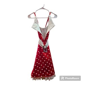 Pre-owned Red Polka Dot Dress.
